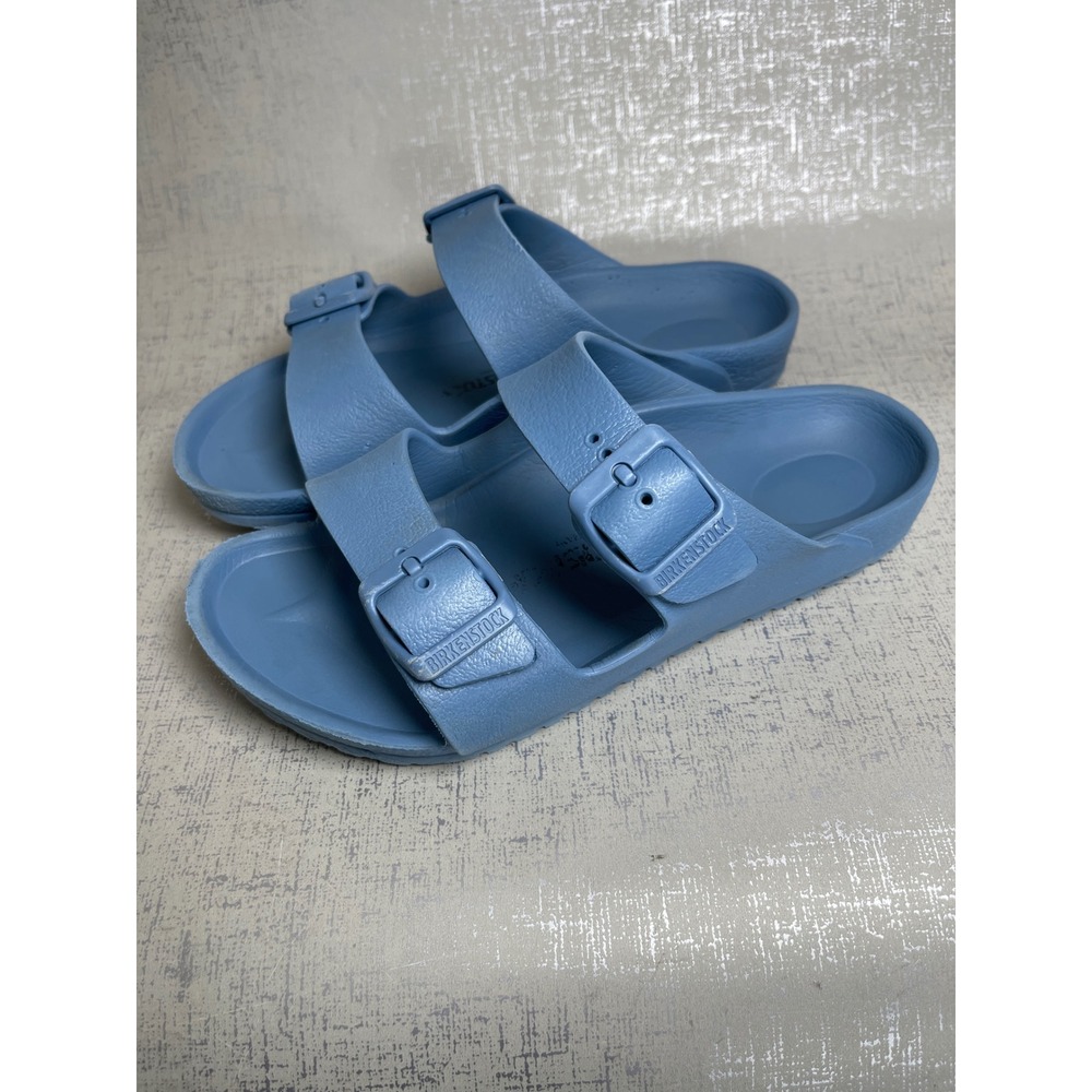 Birkenstock Arizona EVA Sandals Kids Size 34 Blue Waterproof Double Strap Slides